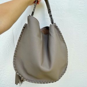All Saints Mori Medium Hobo Bag Dark Grey